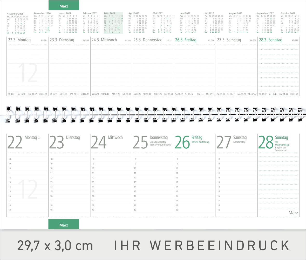 Tischquerkalender "Pellworm"